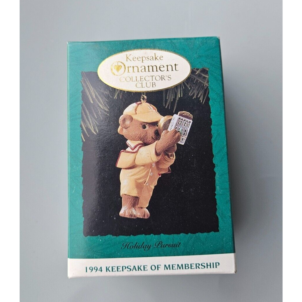 Vintage Hallmark Keepsake Holiday Pursuit 1994 Ornament New Collectors Club